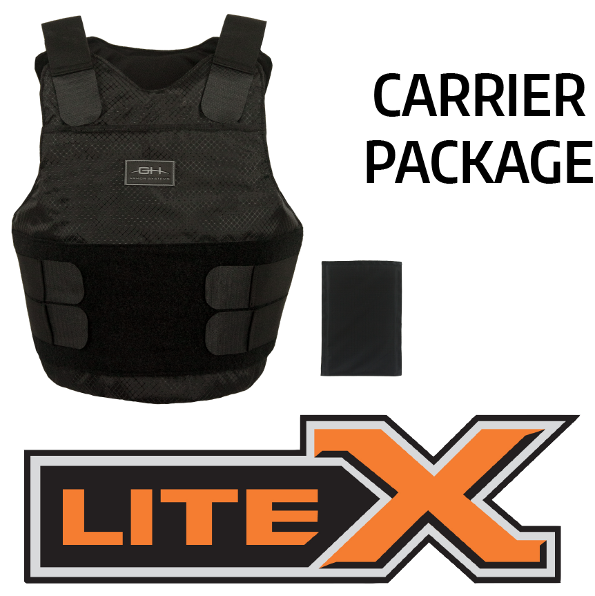 GH Armor Systems LiteX LX02 Level IIIA Carrier Package - Tactical & Duty Gear